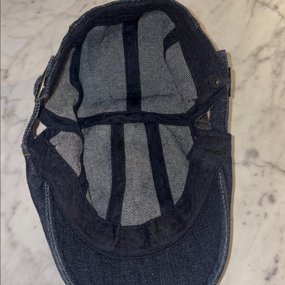 Vintage Y2K news boy denim hat - Picture 6 of 6